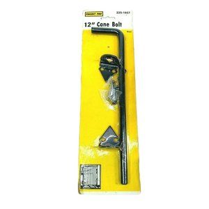 New Cane Bolt 12 Inch Black 225-1857 Project Pro Steel Gate Double Door Latch